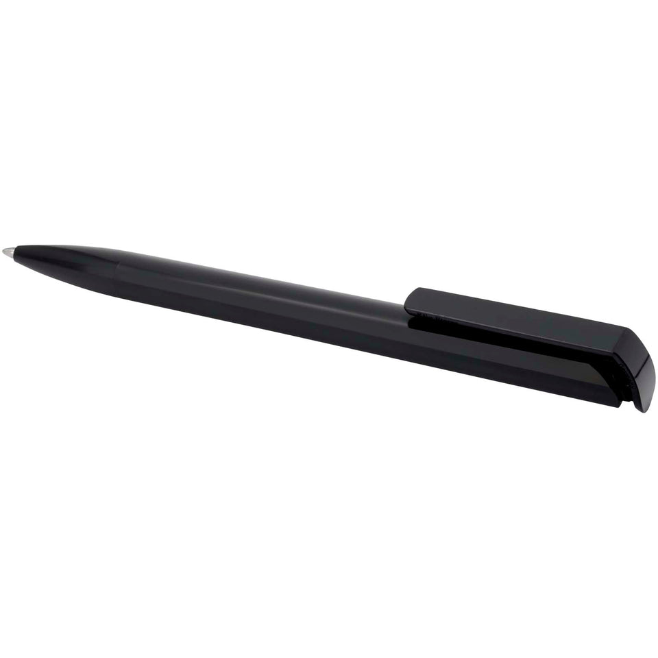 Penna a sfera in plastica riciclata Lucia (inchiostro blu) personalizzato con logo - Pubblienne