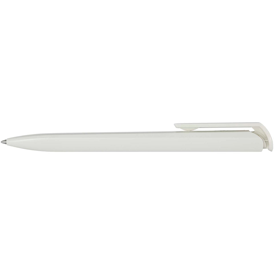 Penna a sfera in plastica riciclata Lucia (inchiostro nero) personalizzato con logo - Pubblienne