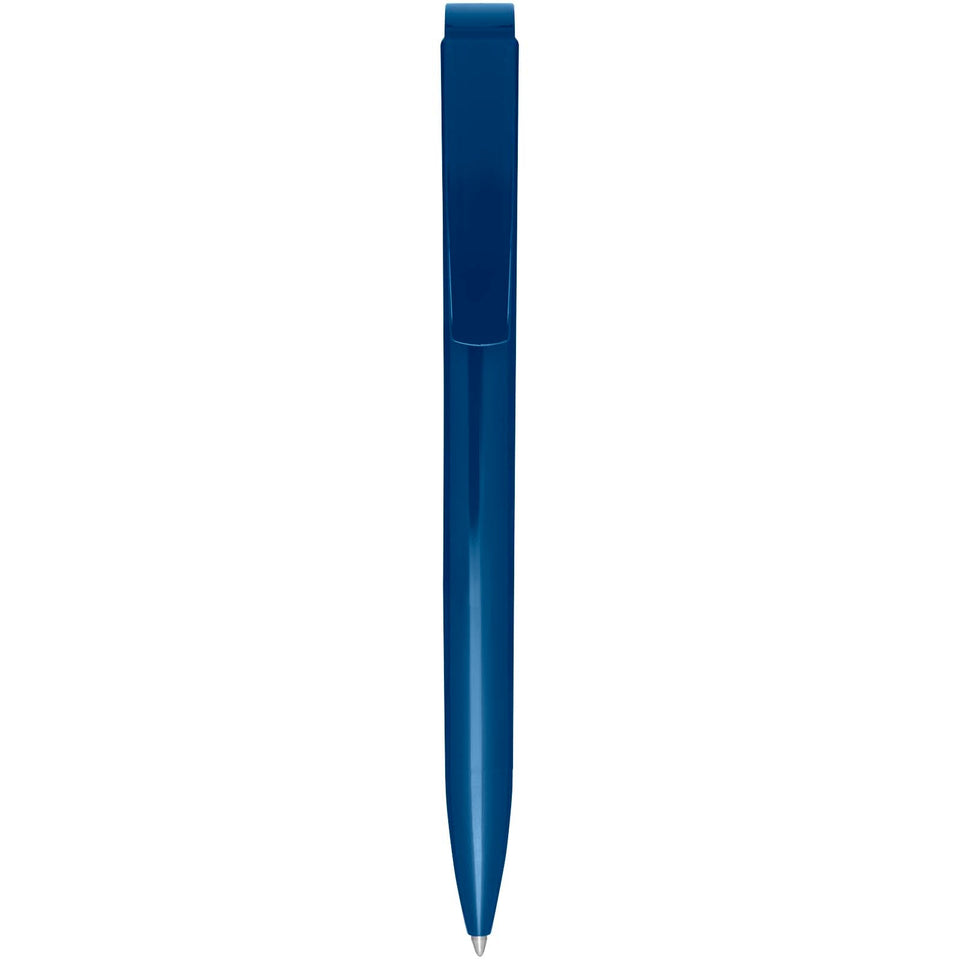 Penna a sfera in plastica riciclata Lucia (inchiostro nero) personalizzato con logo - Pubblienne