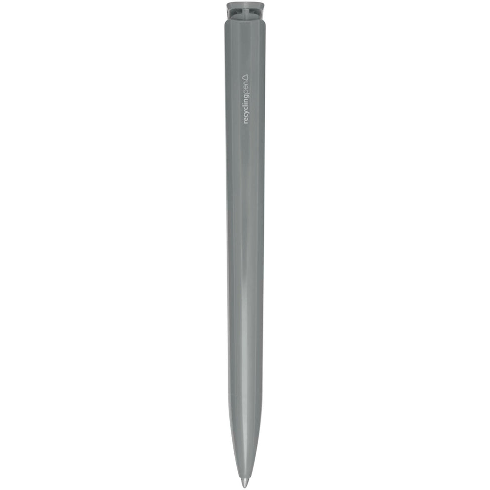Penna a sfera in plastica riciclata Lucia (inchiostro nero) personalizzato con logo - Pubblienne