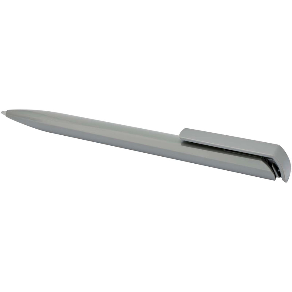 Penna a sfera in plastica riciclata Lucia (inchiostro nero) personalizzato con logo - Pubblienne