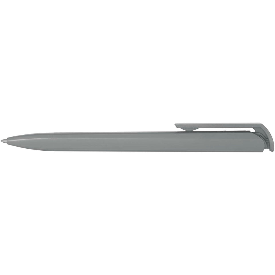 Penna a sfera in plastica riciclata Lucia (inchiostro nero) personalizzato con logo - Pubblienne