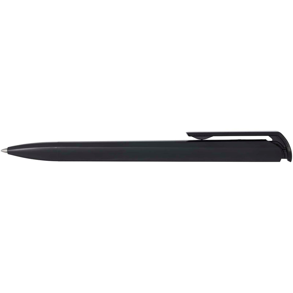 Penna a sfera in plastica riciclata Lucia (inchiostro nero) personalizzato con logo - Pubblienne