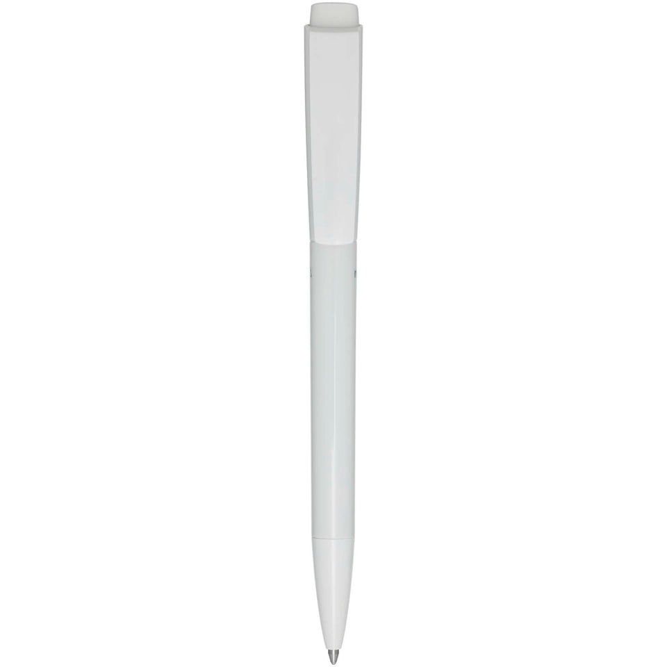 Penna a sfera in plastica riciclata Martha (inchiostro blu) personalizzato con logo - Pubblienne