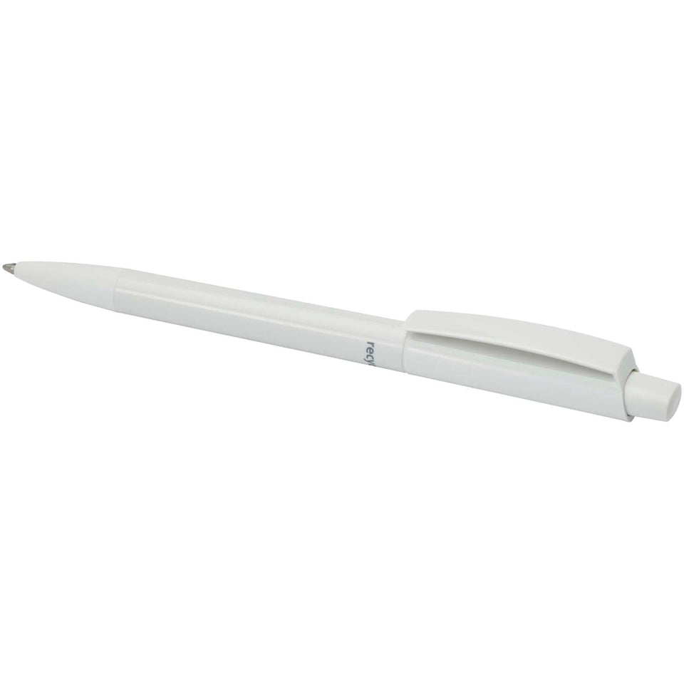 Penna a sfera in plastica riciclata Martha (inchiostro blu) personalizzato con logo - Pubblienne