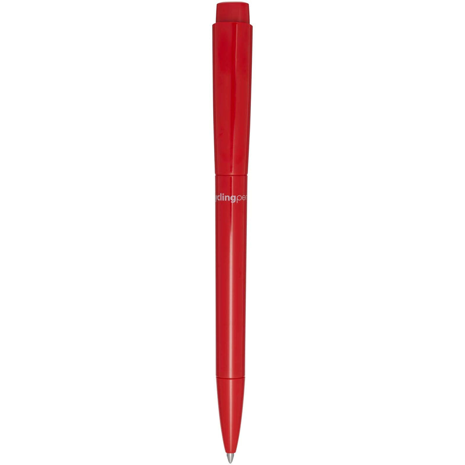 Penna a sfera in plastica riciclata Martha (inchiostro blu) personalizzato con logo - Pubblienne