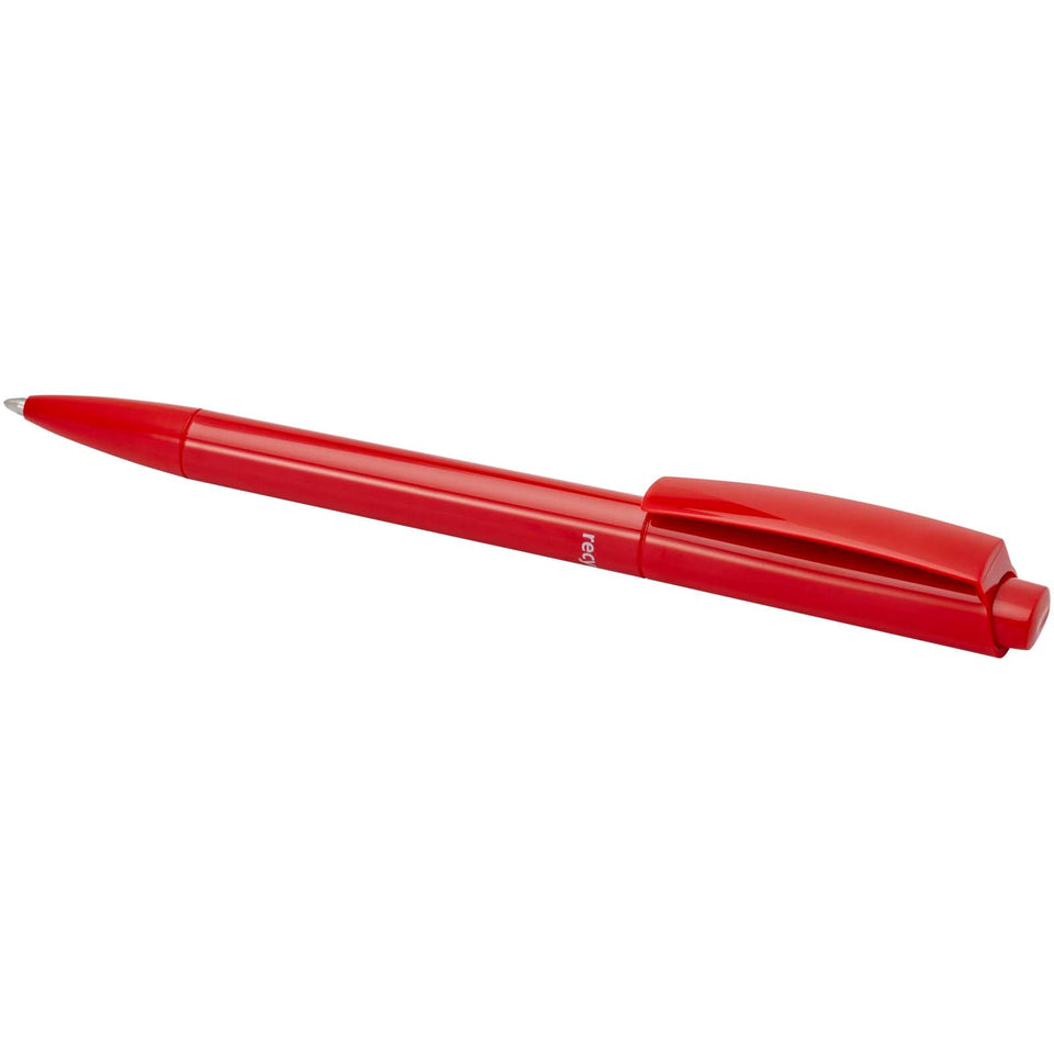 Penna a sfera in plastica riciclata Martha (inchiostro blu) personalizzato con logo - Pubblienne