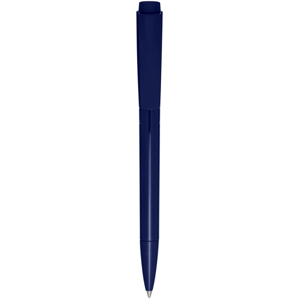 Penna a sfera in plastica riciclata Martha (inchiostro blu) personalizzato con logo - Pubblienne