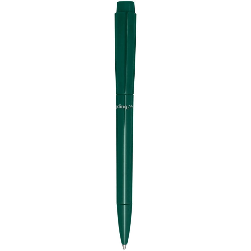 Penna a sfera in plastica riciclata Martha (inchiostro blu) personalizzato con logo - Pubblienne