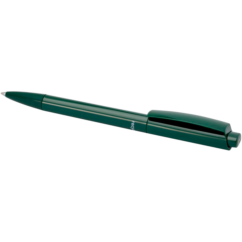 Penna a sfera in plastica riciclata Martha (inchiostro blu) personalizzato con logo - Pubblienne