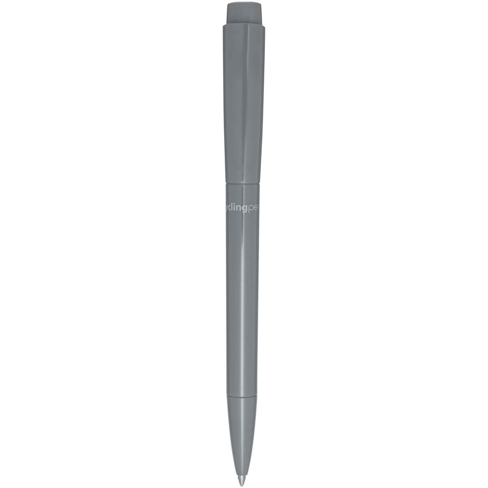 Penna a sfera in plastica riciclata Martha (inchiostro blu) personalizzato con logo - Pubblienne
