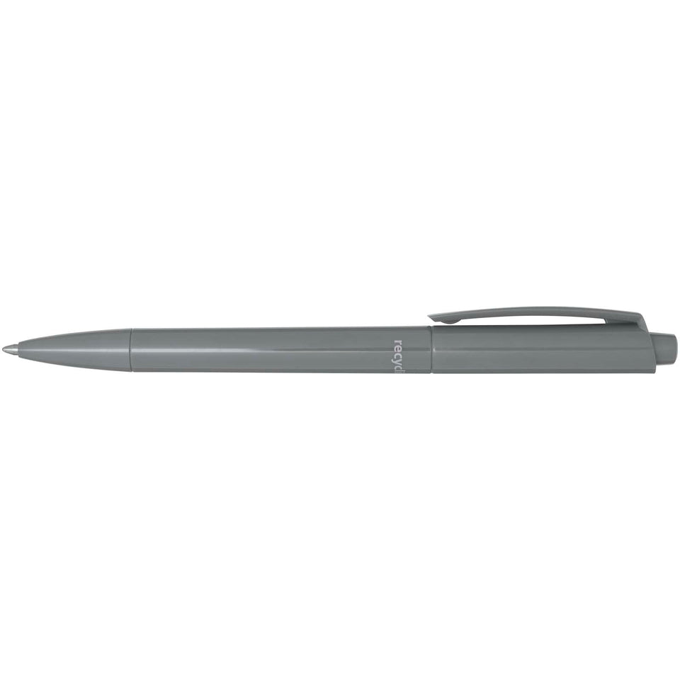 Penna a sfera in plastica riciclata Martha (inchiostro blu) personalizzato con logo - Pubblienne