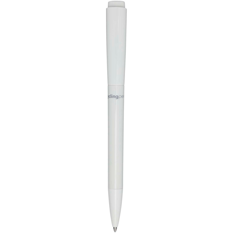 Penna a sfera in plastica riciclata Martha (inchiostro nero) personalizzato con logo - Pubblienne