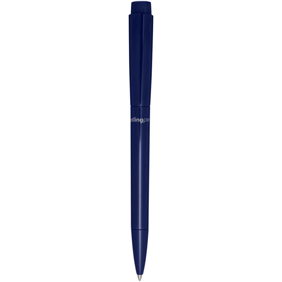 Penna a sfera in plastica riciclata Martha (inchiostro nero) personalizzato con logo - Pubblienne