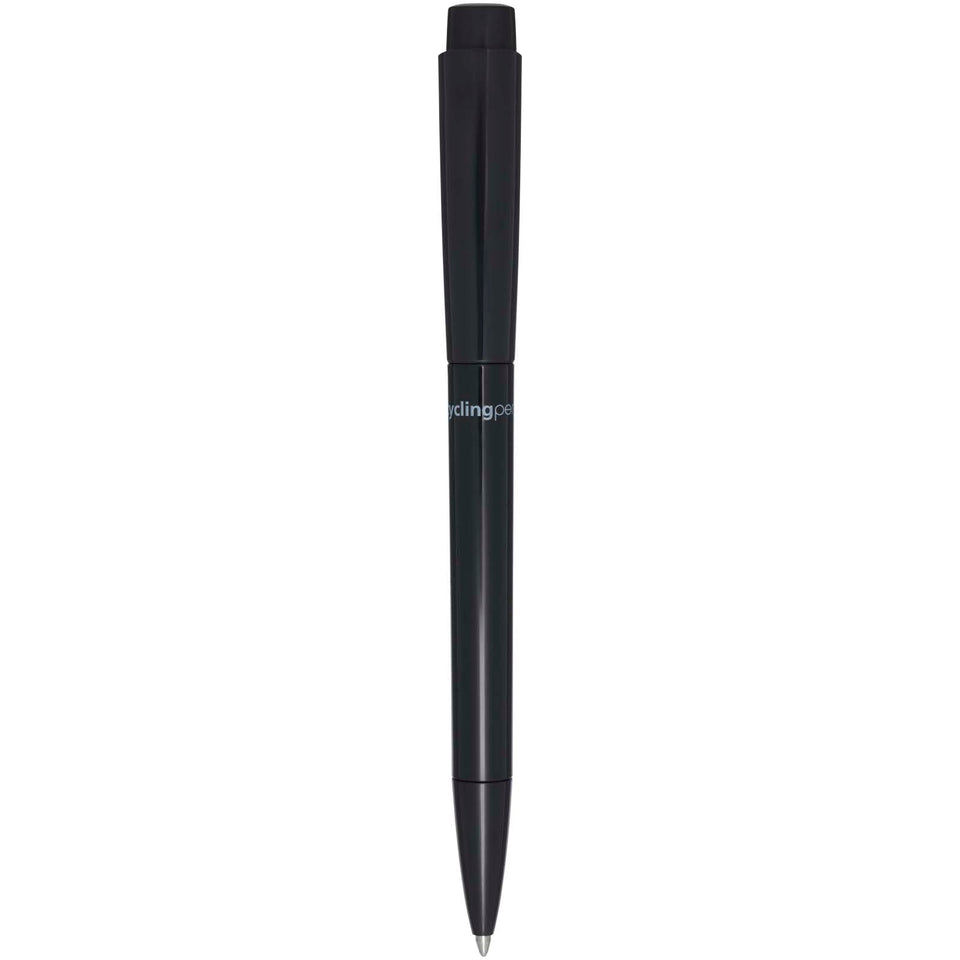 Penna a sfera in plastica riciclata Martha (inchiostro nero) personalizzato con logo - Pubblienne