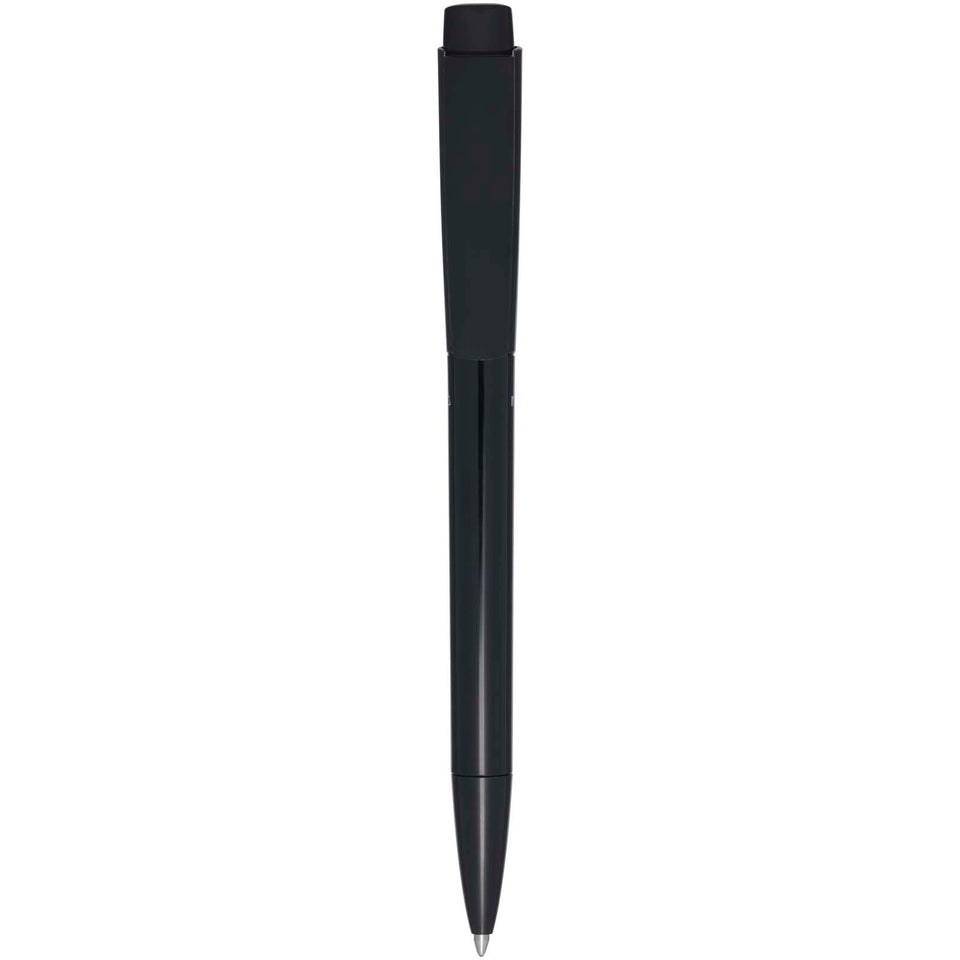 Penna a sfera in plastica riciclata Martha (inchiostro nero) personalizzato con logo - Pubblienne