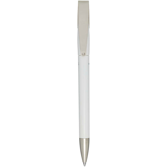 Penna a sfera in plastica riciclata Ana (inchiostro blu) personalizzato con logo - Pubblienne