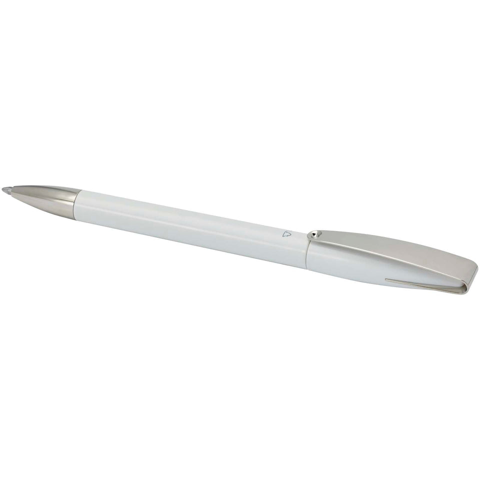 Penna a sfera in plastica riciclata Ana (inchiostro blu) personalizzato con logo - Pubblienne