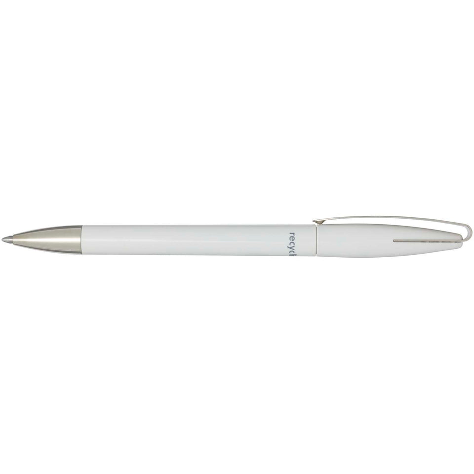 Penna a sfera in plastica riciclata Ana (inchiostro blu) personalizzato con logo - Pubblienne