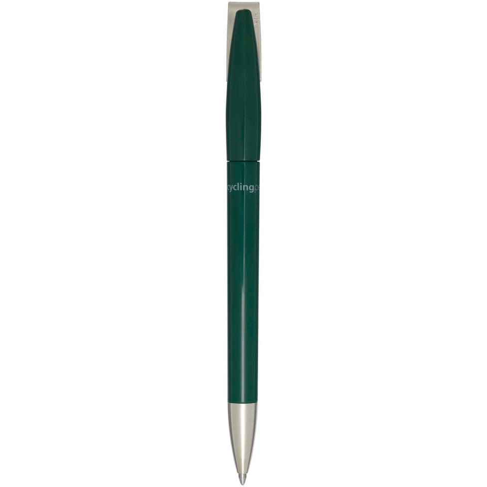 Penna a sfera in plastica riciclata Ana (inchiostro blu) personalizzato con logo - Pubblienne