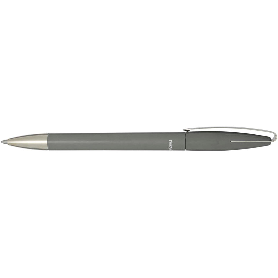 Penna a sfera in plastica riciclata Ana (inchiostro blu) personalizzato con logo - Pubblienne