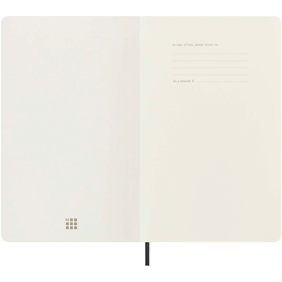 Blocco note con copertina morbida formato L - a righe Moleskine 100% VEGEA® Boa personalizzato con logo - Pubblienne