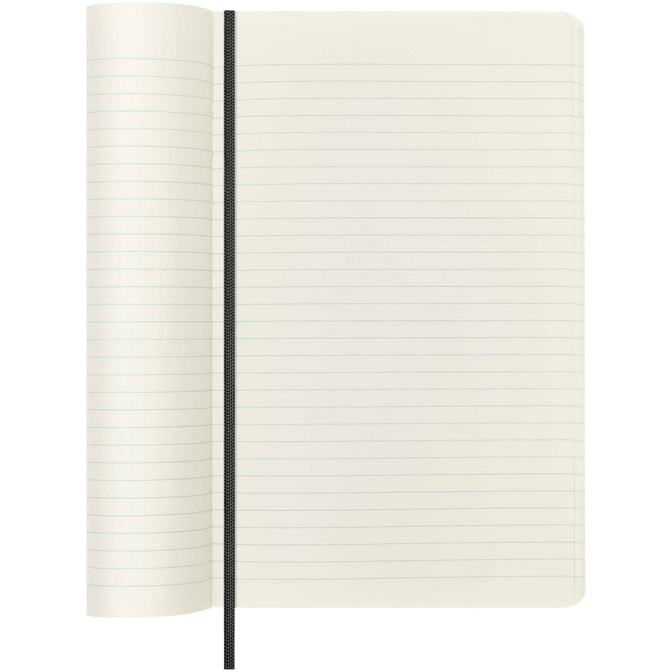 Blocco note con copertina morbida formato L - a righe Moleskine 100% VEGEA® Boa personalizzato con logo - Pubblienne