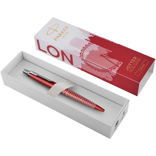 Penna a sfera Parker Jotter SE Global Icons (inchiostro blu) personalizzato con logo - Pubblienne
