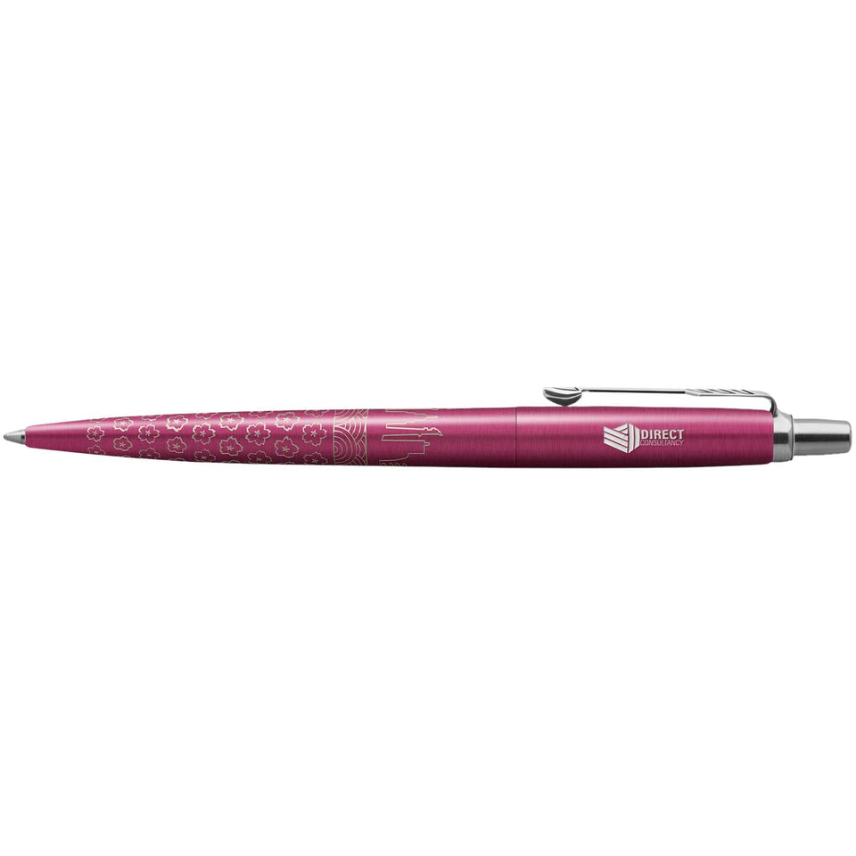 Penna a sfera Parker Jotter SE Global Icons (inchiostro blu) personalizzato con logo - Pubblienne