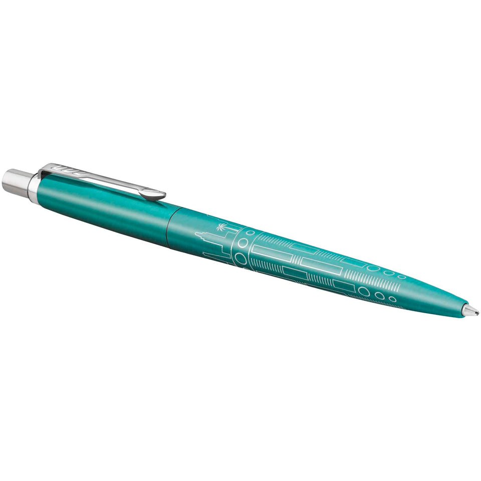 Penna a sfera Parker Jotter SE Global Icons (inchiostro blu) personalizzato con logo - Pubblienne