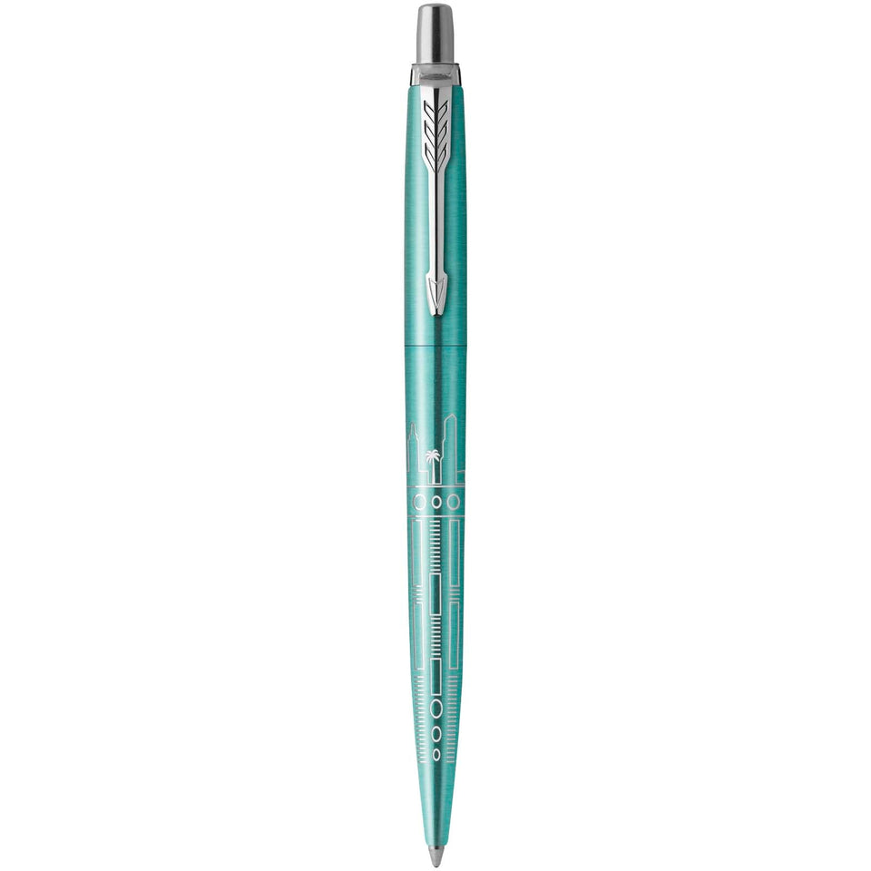 Penna a sfera Parker Jotter SE Global Icons (inchiostro blu) personalizzato con logo - Pubblienne