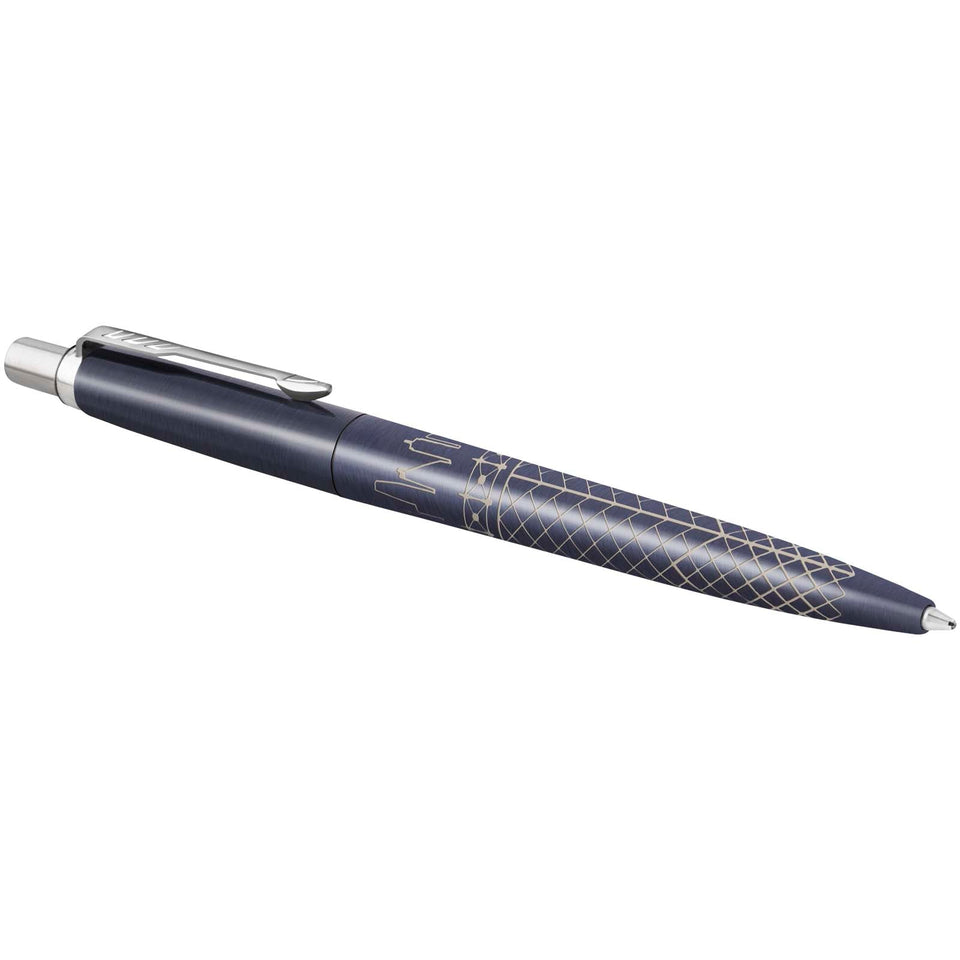 Penna a sfera Parker Jotter SE Global Icons (inchiostro blu) personalizzato con logo - Pubblienne