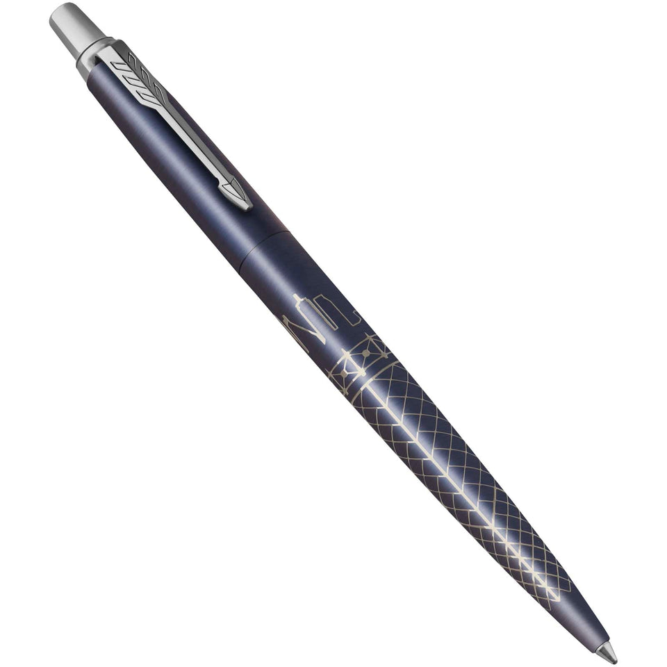 Penna a sfera Parker Jotter SE Global Icons (inchiostro blu) personalizzato con logo - Pubblienne