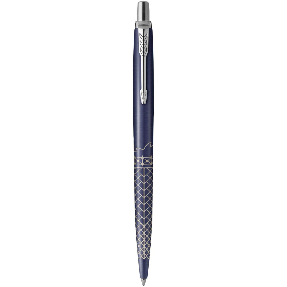 Penna a sfera Parker Jotter SE Global Icons (inchiostro blu) personalizzato con logo - Pubblienne