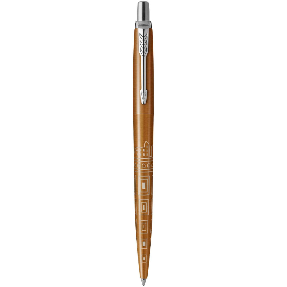 Penna a sfera Parker Jotter SE Global Icons (inchiostro blu) personalizzato con logo - Pubblienne