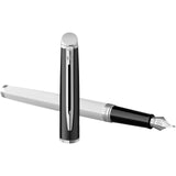 Penna stilografica colorata con finiture in palladio Hemisphere (inchiostro blu) personalizzato con logo - Pubblienne