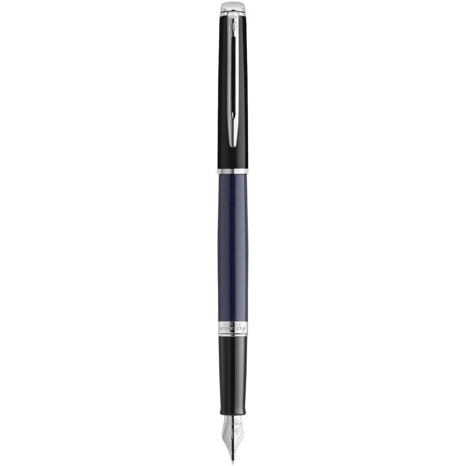 Penna stilografica colorata con finiture in palladio Hemisphere (inchiostro blu) personalizzato con logo - Pubblienne