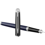 Penna stilografica colorata con finiture in palladio Hemisphere (inchiostro blu) personalizzato con logo - Pubblienne