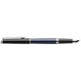 Penna stilografica colorata con finiture in palladio Hemisphere (inchiostro blu) personalizzato con logo - Pubblienne
