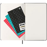 Agenda verticale 12 mesi formato L con copertina rigida Moleskine personalizzato con logo - Pubblienne