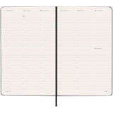 Agenda verticale 12 mesi formato L con copertina rigida Moleskine personalizzato con logo - Pubblienne