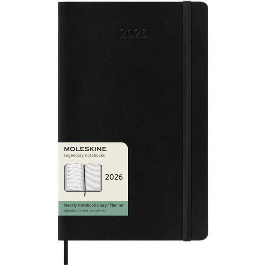 Blocco note 12 mesi formato L con copertina morbida Moleskine personalizzato con logo - Pubblienne