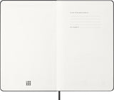 Agenda settimanale orizzontale 12 mesi formato L con copertina rigida Moleskine personalizzato con logo - Pubblienne