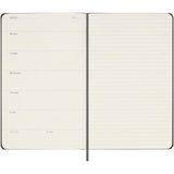 Agenda settimanale formato L con copertina rigida e senza data Moleskine personalizzato con logo - Pubblienne