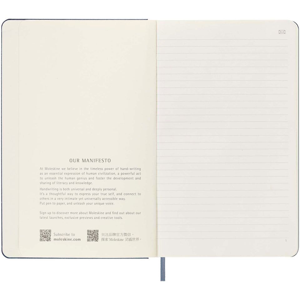 Blocco note smart formato L - a righe Moleskine personalizzato con logo - Pubblienne