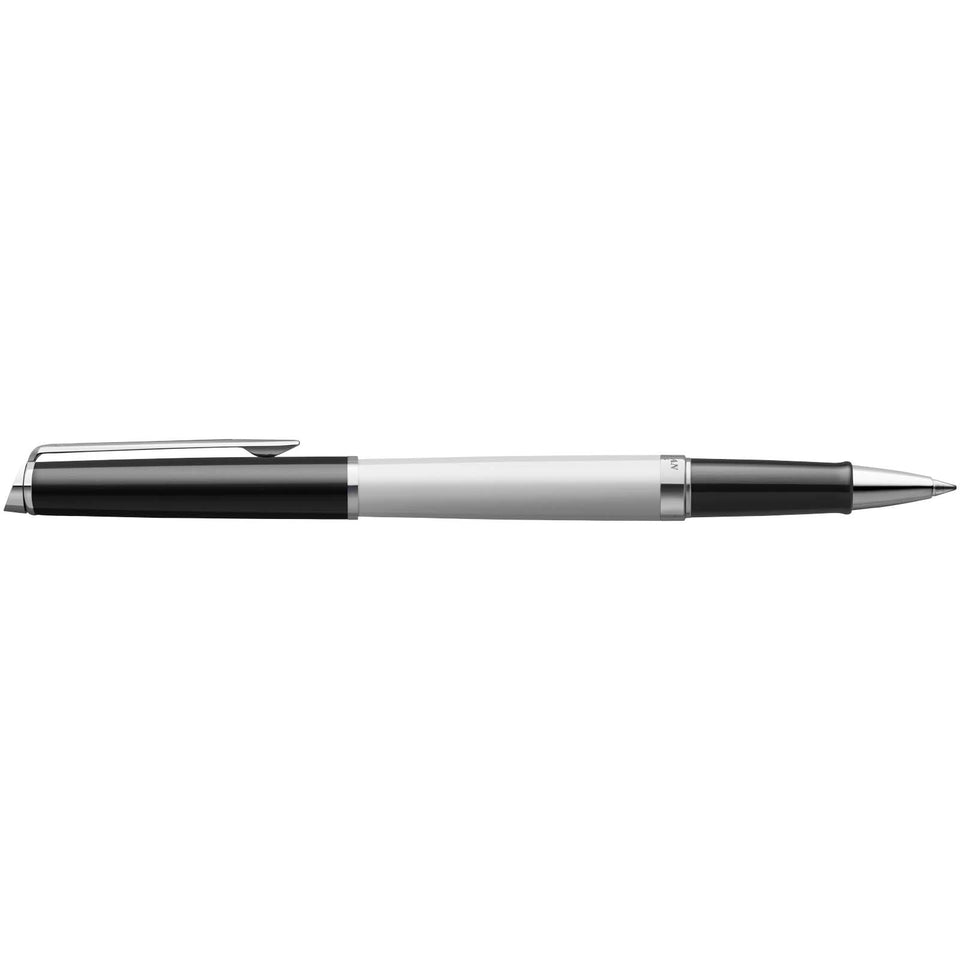 Penna roller colorata con finiture in palladio Hemisphere (inchiostro nero) personalizzato con logo - Pubblienne