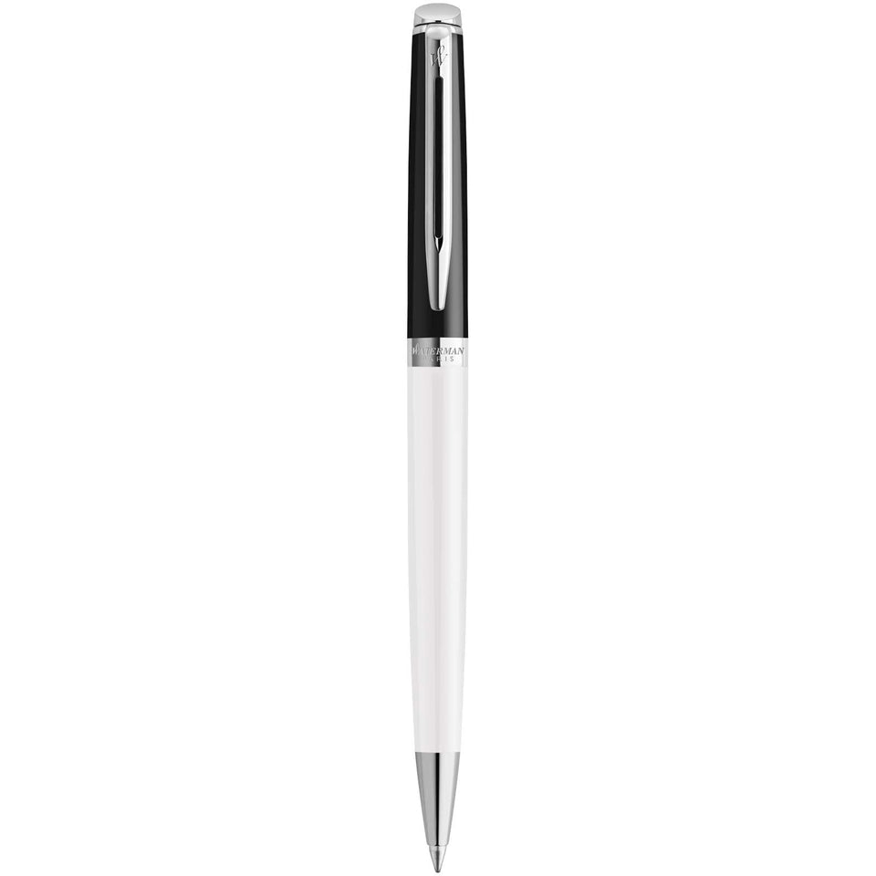Penna a sfera colorata con finiture in palladio Hemisphere (inchiostro blu) personalizzato con logo - Pubblienne
