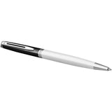 Penna a sfera colorata con finiture in palladio Hemisphere (inchiostro blu) personalizzato con logo - Pubblienne