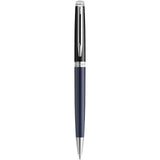 Penna a sfera colorata con finiture in palladio Hemisphere (inchiostro blu) personalizzato con logo - Pubblienne