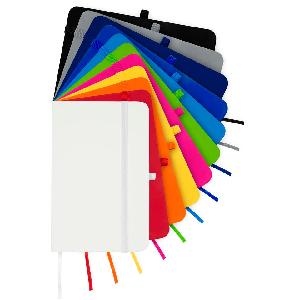 Blocco note formato A6 con copertina rigida Spectrum Plus personalizzato con logo - Pubblienne